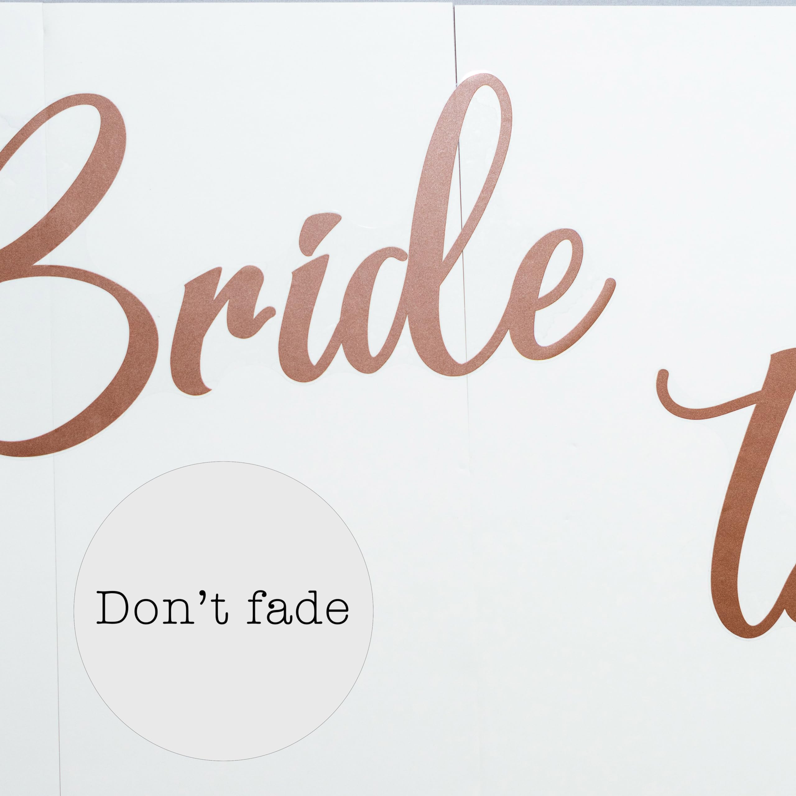 Bride to Be Decal - Bridal Shower Backdrop,Miss to Mrs Sticker for Balloon Arch,Bridal Shower Sticker,Engagement Party (Brown Bride)