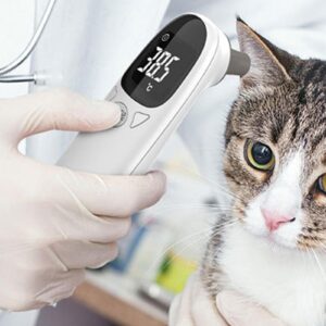 Ear Thermometers - Pet Ear Thermometer for Dogs | Cat and Dog Ear Temperature Monitor | Veterinary Thermometers | Double Mode Design Temperatures Monitor for Fast and Accurate Temperature Detection