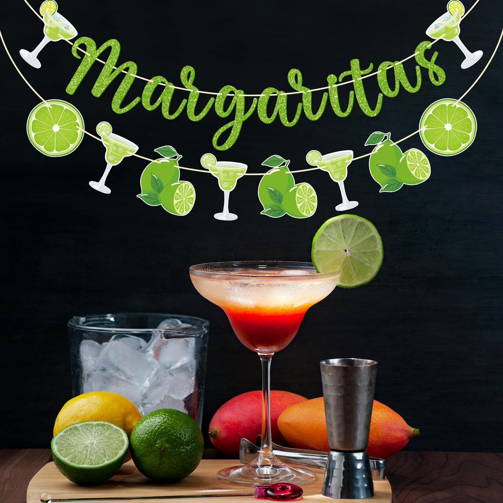 Firefairy Margarita Banner, Pre-strung Margarita Decorations, Margarita Baby Shower Decor, Margarita Bridal Shower Banner, Mexican Bachelorette Decorations