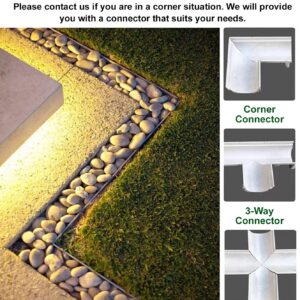 Blazea Garden Trench Drain System, Functional & Decorative Channel Drain Kit with Grate, Floor Drain Drainage Pipe for Bath/Garage/Yard(Size:20x25cm(7 7/8x9 7/8"))