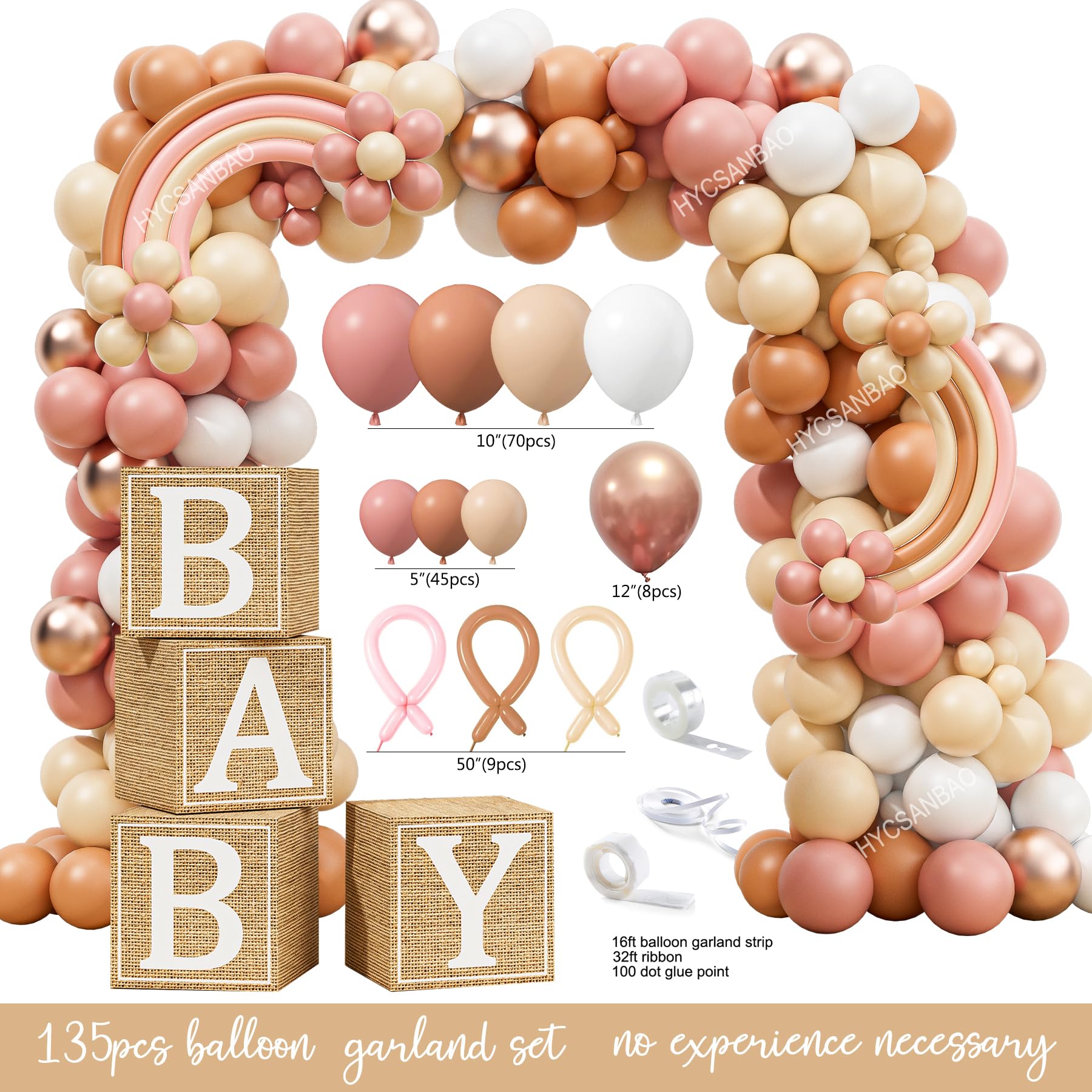 Boho Baby Shower Decorations, Boho Rainbow Baby Shower Party Supplies, A Little Ray of Sunshine is Almost Here, It’s a Girl Gender Reveal, Baby Shower Backdrop Balloon Arch Boxes Mom to Be Sash