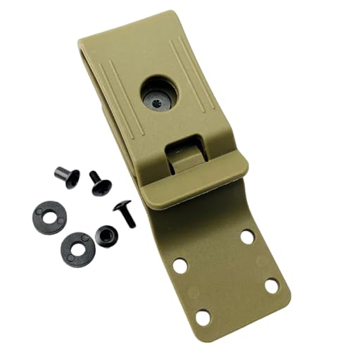 MEELYHOME K Sheath Waist Clip KYDEX Making Scabbard Clip K Sheath Accessories Carry KYDEX Sheath Tool Waist Clip with Screws Sheath Waist, Green