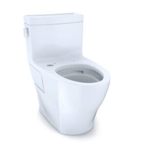 TOTO TCST624CEFGAT4001 Toilet with Tornado Flush and TOTO SW3036R#01 WASHLET K300 Bidet Seat Cotton White