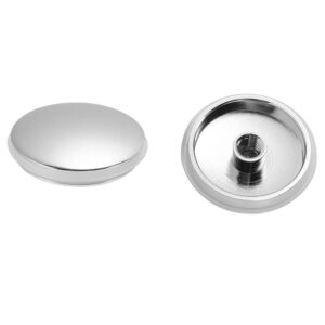 TopHomer 2 Pcs Basin Sink Click Pop Up Push Button 35mm Sink Drain Plug Stopper for Bathroom and Kitchen Sinks, Bathtubs, Laundry Pool, Swimming Pool