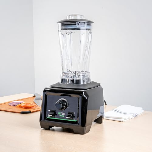 Restaurantware - Hi Tek 3 HP Commercial Blender, 1 Variable Speed Heavy-Duty Blender - 64-Ounce Tritan Jar, Toggle Control, White Plastic Industrial Blender, 3 HP Motor