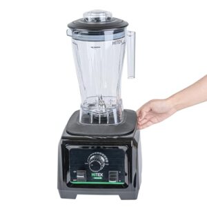 Restaurantware - Hi Tek 3 HP Commercial Blender, 1 Variable Speed Heavy-Duty Blender - 64-Ounce Tritan Jar, Toggle Control, White Plastic Industrial Blender, 3 HP Motor