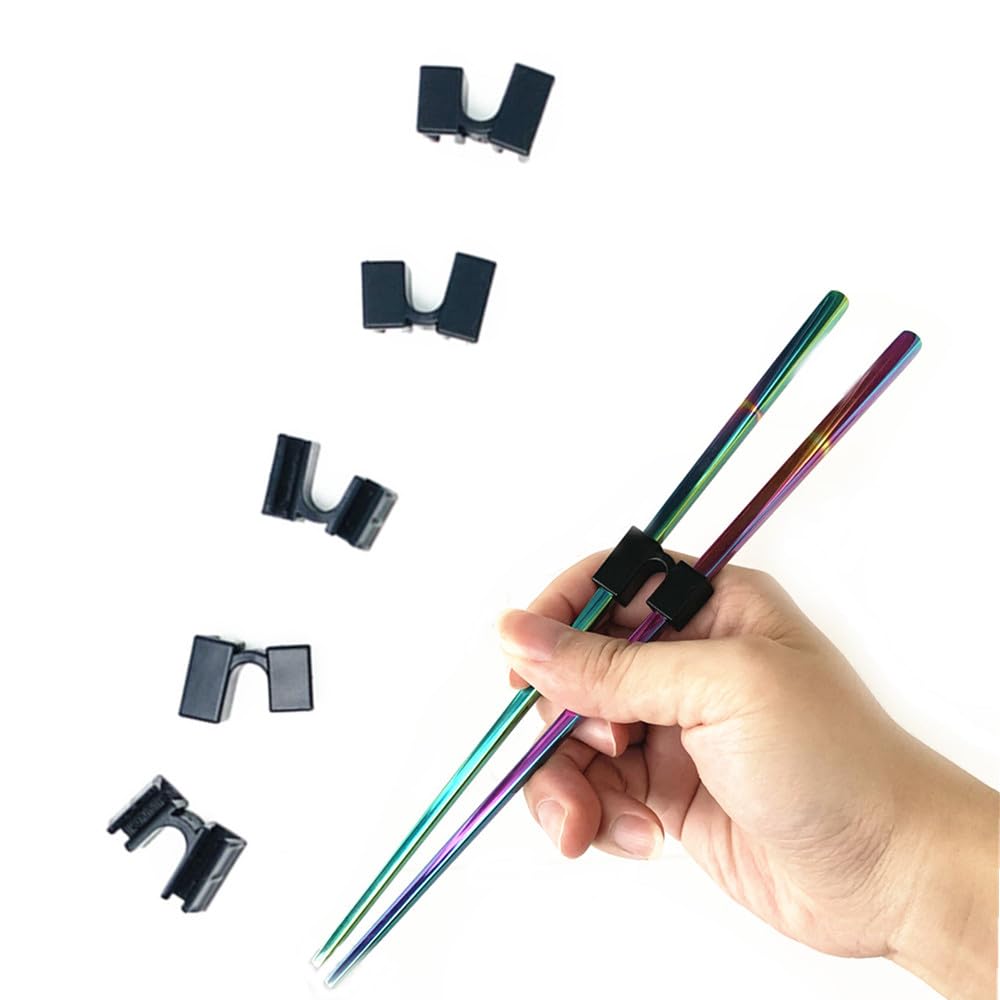 5 Pieces Reusable Chopsticks Helpers Training Chopstick Hinges Connector, Practice Chinese Janpanese Chopstick Helper