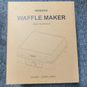 Belgian Waffle Maker 4 Slices, 1200W Waffle Iron, Anti-Overflow Waffle Iron with Browning Knob, Nonstick Plates, Indicator Lights, Silver/Black