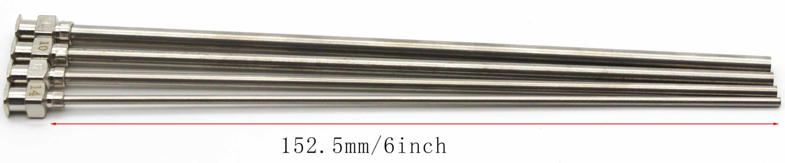 20 Pieces Dispensing Needle 6 Inch Stainless Steel Blunt Tip Luer Connector Stainless Steel Blunt Needles (8, 10, 12, 14 Gauge)