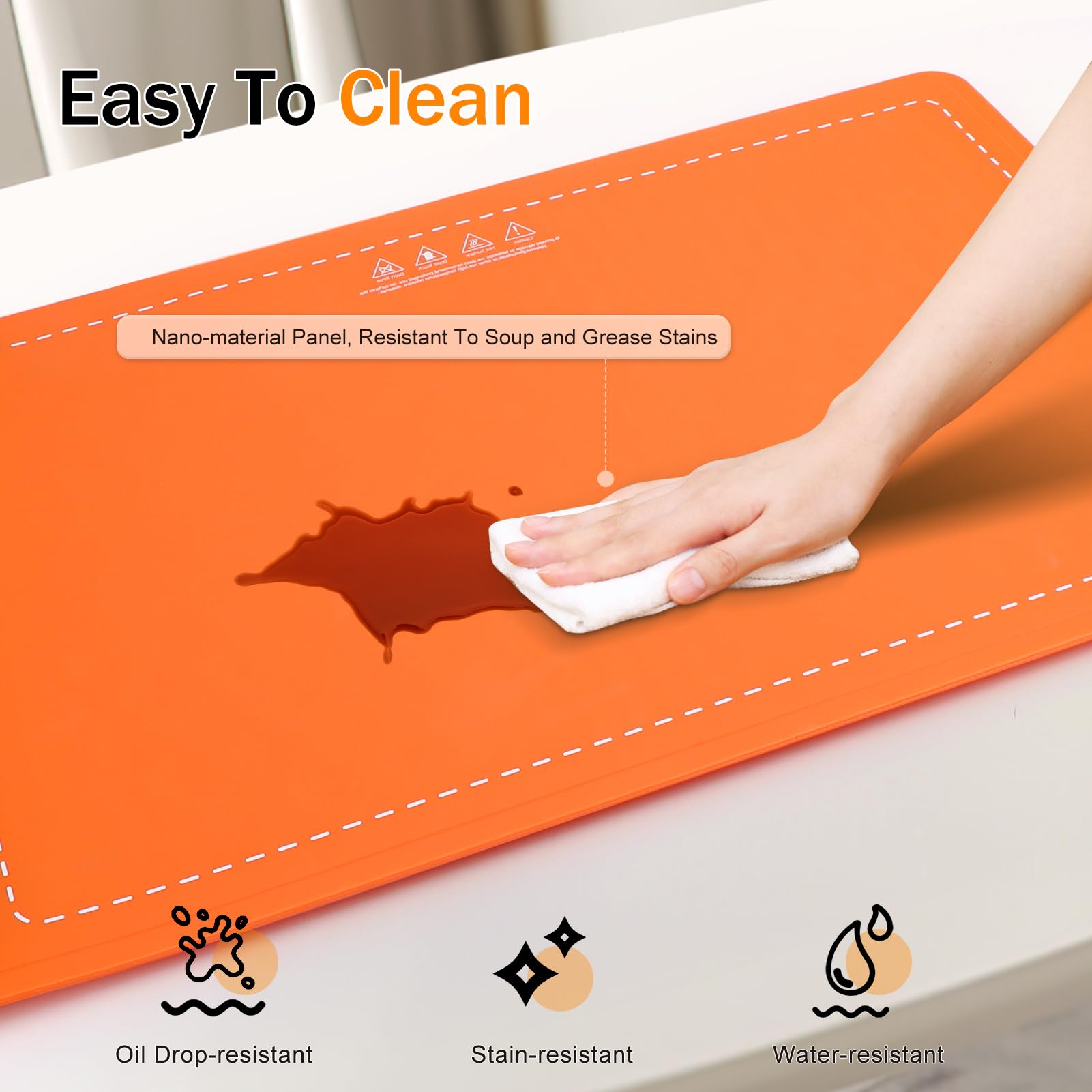 ITEFDTUTNE Electric Warming Tray, Food Warming Mat, Portable Food Warmer, Full Surface Graphene Food Warmer, Premium Silicone Material Warming Pad, 6 Levels Settings, Warming Pad For Buffet Party