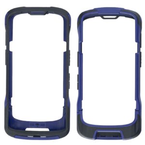 Protective Case Bumper Cover for Zebra Symbol TC53 TC58 Handheld Barcode Scanner Mobile Computer, Rugged Case Blue & Black