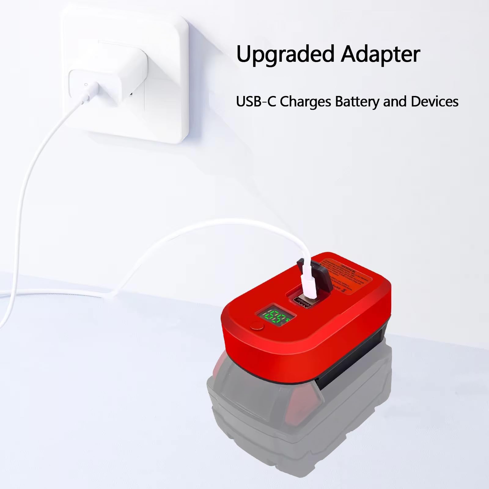 USB Charger for Milwaukee | M18 Phone Charger for Milwaukee M18 Battery | 18V Charger for Milwaukee Tools | M18 Fast Charger