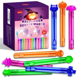 vkten 64pcs halloween bubble wands mini bubbles party favors for kids halloween party favors halloween treat bag stuffers goody bag filler halloween treats prizes