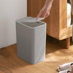 lovskoo small trash can for bathroom with press lid small bathroom garbage can with lid bathroom trashcan waste basket for bedroom trash bin plastic wastebasket for office bathroom trash can with lid