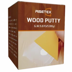 Wood Filler Putty,9.87 Ounce Wood Filler Stainable and Paintable,Walnut Wood Putty,Wood Repair Kit for Quickly Repair Any Breaks,Cracks,Chips and Defects in Wooden Furniture,Easy to Use and Sand