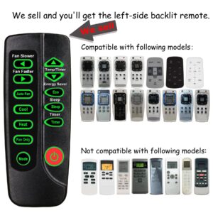 Replacement for Frigidaire Air Conditioner Remote Control Listed in The Picture (D)