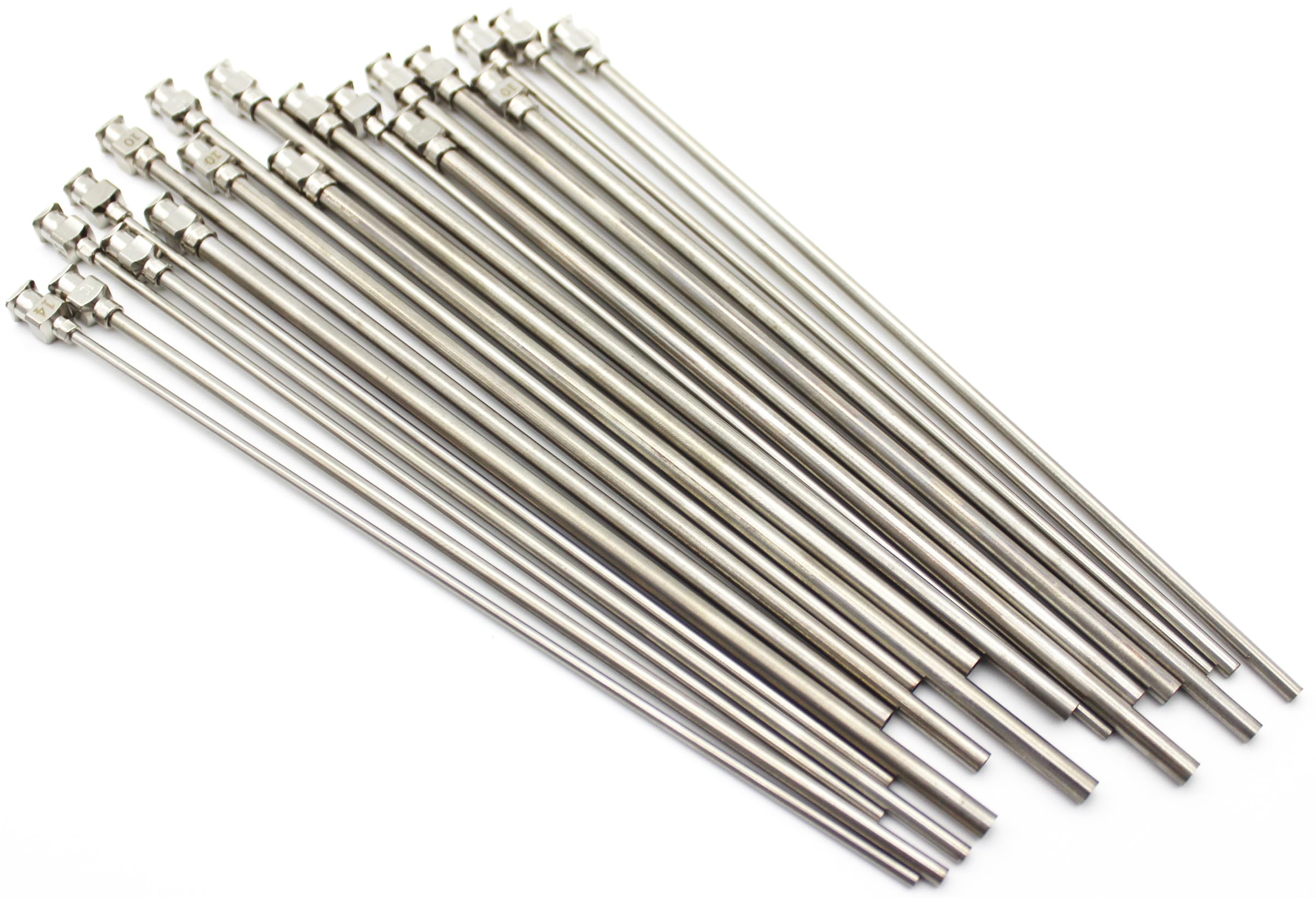 20 Pieces Dispensing Needle 6 Inch Stainless Steel Blunt Tip Luer Connector Stainless Steel Blunt Needles (8, 10, 12, 14 Gauge)