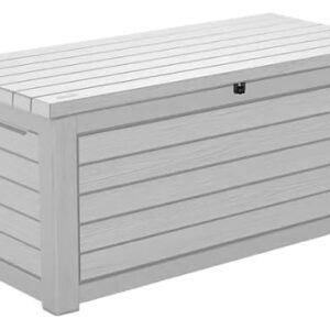 Generic 165-Gallon Resin Outdoor Storage Deck Box, (White), 246838