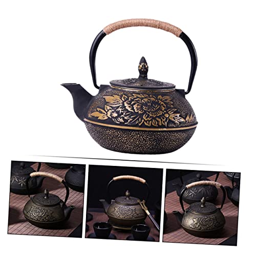 NPQPNAFC Boil Teapot Coffee Percolator Stovetop Espresso Stovetop Coffee Espresso Machine Japanese Tea Pot Whistling Coffee Pot Filter Teapot Strainer Exquisite Cast Iron Teapot Tea Kettle Teapots