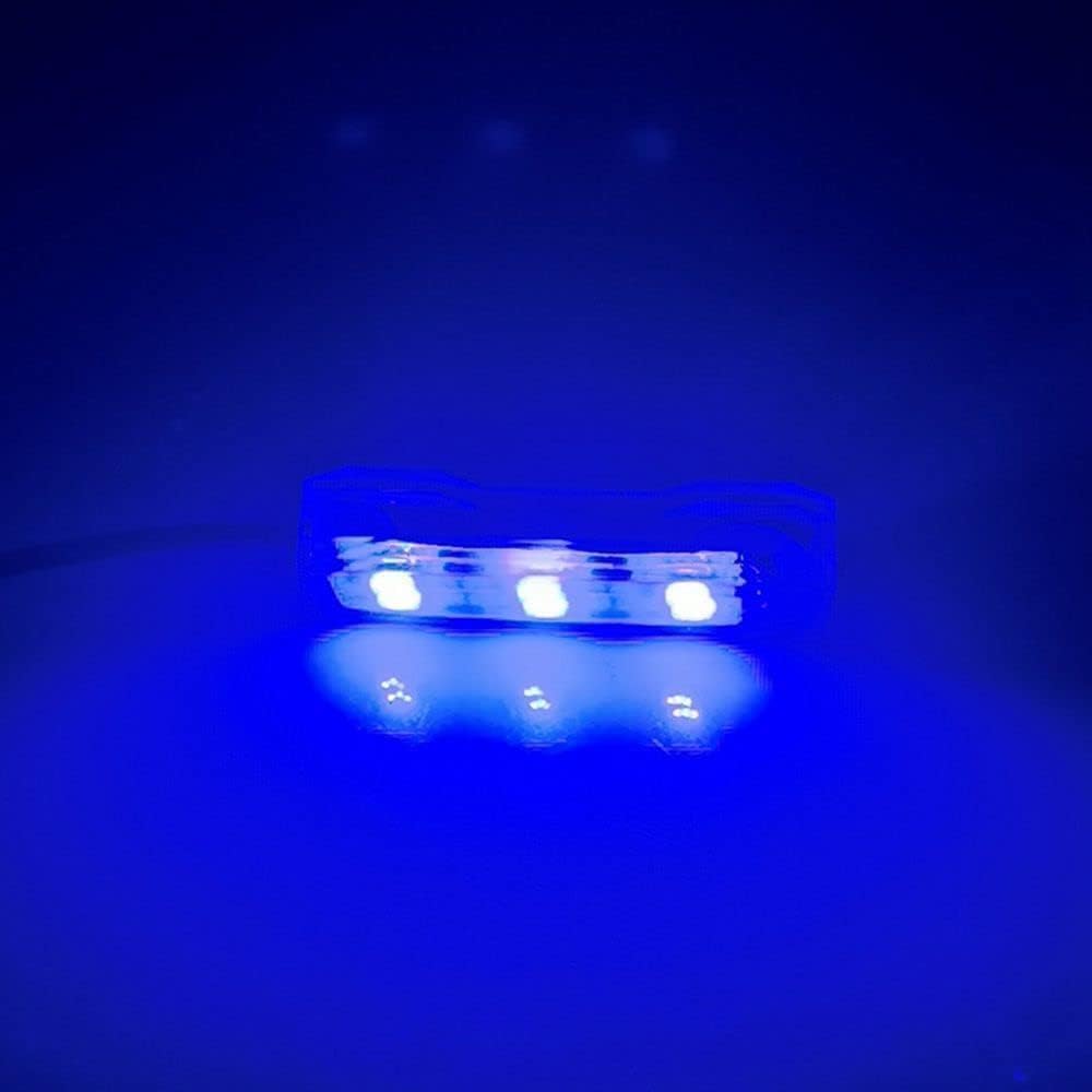 Xinjincang Blue Light Small Aquarium Led Light, Multicolor Led Fish Tank Light for Freshwater Plants Aquarium Accessories，Fish and Aquatic Pets, Pet Supplies, White