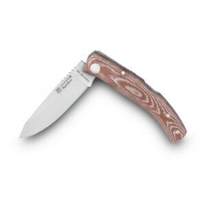 Joker RANCHERA ND154 Knife, Micarta Canvas Handle, 8 cm Blade, Fishing, Hunting, Camping, and Hiking Tool