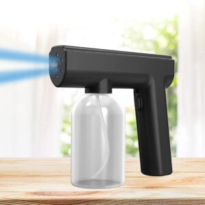 XUEYEGONGJI Portable Disinfection Fogger Machine Handheld Rechargeable Steam Sprayer for Home, Office, Garden Black Spray Gun