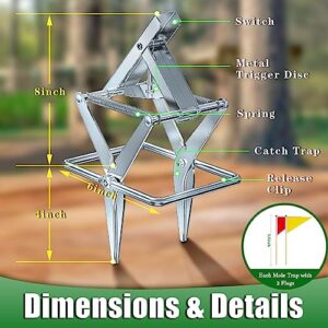 2 Pack Mole Traps That Kill Best, Scissor Mole Traps for Lawns Vole Traps Outdoor Use, Mole Trap Easy to Set Galvanized Steel Reusable Quick Capture Gopher