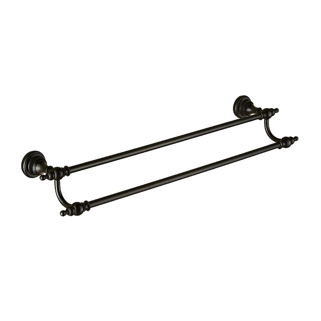 TiStm Towel Racks Oil Rubbed Bronze Bathroom Towel Holder Double Towel Bar Towel Rack Black Brass Towel Rail Bathroom Accessories Yearn for