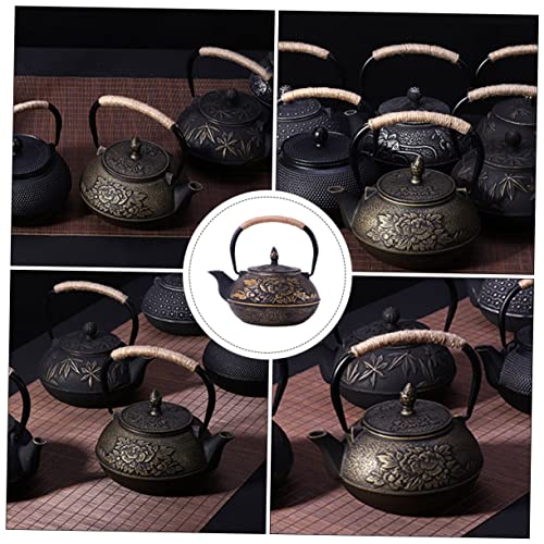 NPQPNAFC Boil Teapot Coffee Percolator Stovetop Espresso Stovetop Coffee Espresso Machine Japanese Tea Pot Whistling Coffee Pot Filter Teapot Strainer Exquisite Cast Iron Teapot Tea Kettle Teapots