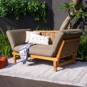 cambridge casual auburn sofabed, natural teak/cast shale