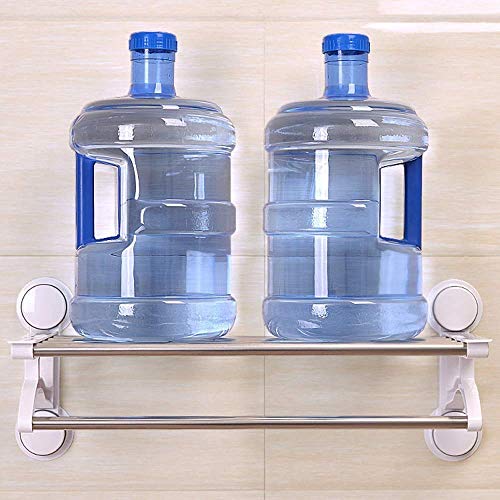 Towel Racks Towel Rack Towel Bar Suction Cup Bathroom,Towel Holder Wall Mounted,Self Adhesive Hand Towel Holder with Double Bar Stainless Steel,Kitchen Bath Towel Shelf Yearn for