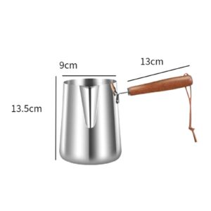 IEUDNS Turkish Warmer Coffee Pot Butter Melting Pot Tea Kettle with Scale Multipurpose Milk Warmer Pot Stainless Steel for Household, 1000ml