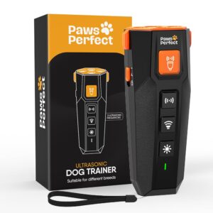 pawsperfect ultrasonic dog trainer - professional dog training & dog bark deterrent devices 2024release | rechargeable | best behavior aid | alternative to shock collar