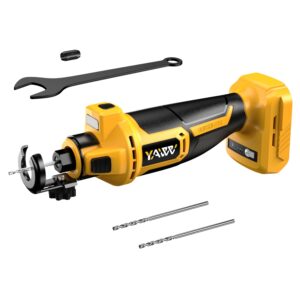 cordless drywall cut-out tool for dewalt 20v battery, 3 speed adjustable brushless rotary saw with up to 30000 rpm, compact spiral saw kit for cutting wood drywall,sheetrock,wood, (bare tool only)