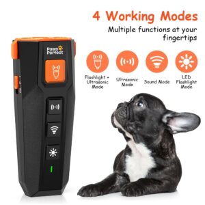 PawsPerfect Ultrasonic Dog Trainer - Professional Dog Training & Dog Bark Deterrent Devices 2024release | Rechargeable | Best Behavior Aid | Alternative to shock collar