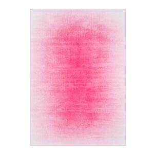 Collive Hot Pink 5x7 Area Rugs for Bedroom Girls, Contemporary Ombre Nursery Rug Washable Non-Slip Living Room Rugs, Soft Cute Baby Bedside Carpet for Dorm Playroom, Kids Room