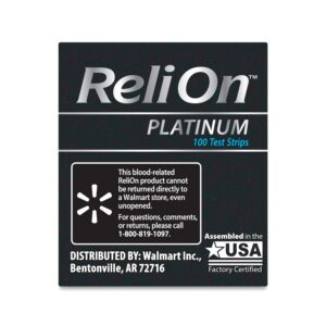 Relion Test Strips- Platinum 50 Count Testing Blood Glucose (Pack of 3), Boxed by Fusion Shop Store