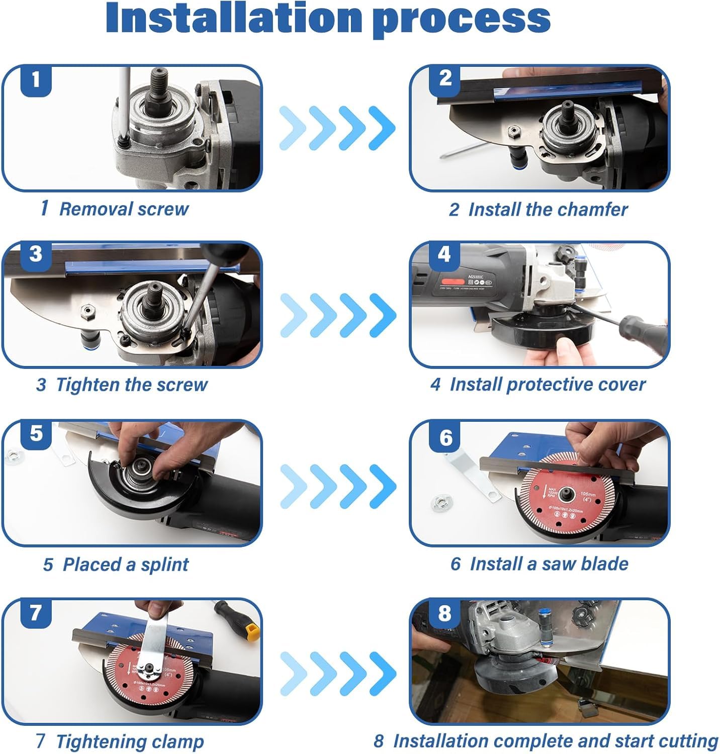 Angle Grinder Stand for Tile 45° Chamfer Cutting, Tile Cutter Tool 45 Degree Ceramic Tile Chamfer, Angle Grinder Holder Tile Tools, Special Cutting Bracket for 100-Type Angle Grinders