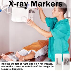 X-ray Markers with Initials - Lead Letters "L" & "R" Sign, Radiology Darkroom Supplies, 100Pcs for Each Letter