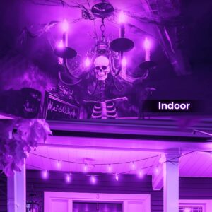 DORESshop LED Candle Purple Light Bulb - 4W (40Watt Equivalent) - E12 Base Purple LED Purple Bulb, Party Decoration, Porch, Home Lighting, Holiday Lighting, Chandelier Light Bulbs, Candelabra Bulbs