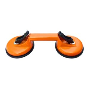 Shkalacar Glass Suction Cups Heavy Duty Aluminum Alloy Vacuum Plate Handle Glass Holder Hooks to Lift Large Glass/Tile Suction Cup Lifter/Moving Glass/Pad for Lifting/Dent Puller