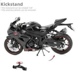 Risopen 1/12 SUZUK 1000R Motorcycle Model Toy Mini Alloy Metal Diecast Motorcycle Model Black Motorcycle Model Toy Sport Motorcycle Racing Model Collection Gift for Men Kid Boy (SUZUK GSX R1000R)