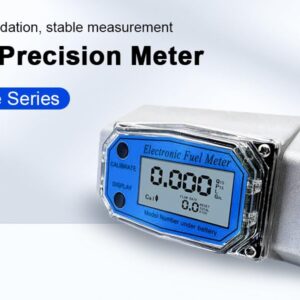 Digital Turbine Flow Meter Fuel Flow Meter Electronic 2 Inch Fuel Meter with Digital Display Gas Oil Fuel Flow Meter Water Flow Meter ±1% Accuracy for for Measure Diesel Kerosene and Water