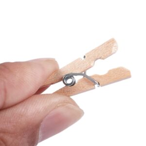 Srutueo Mini Wooden Clothes Photo Paper Peg Clothespin Craft Clips 25mm 40pcs