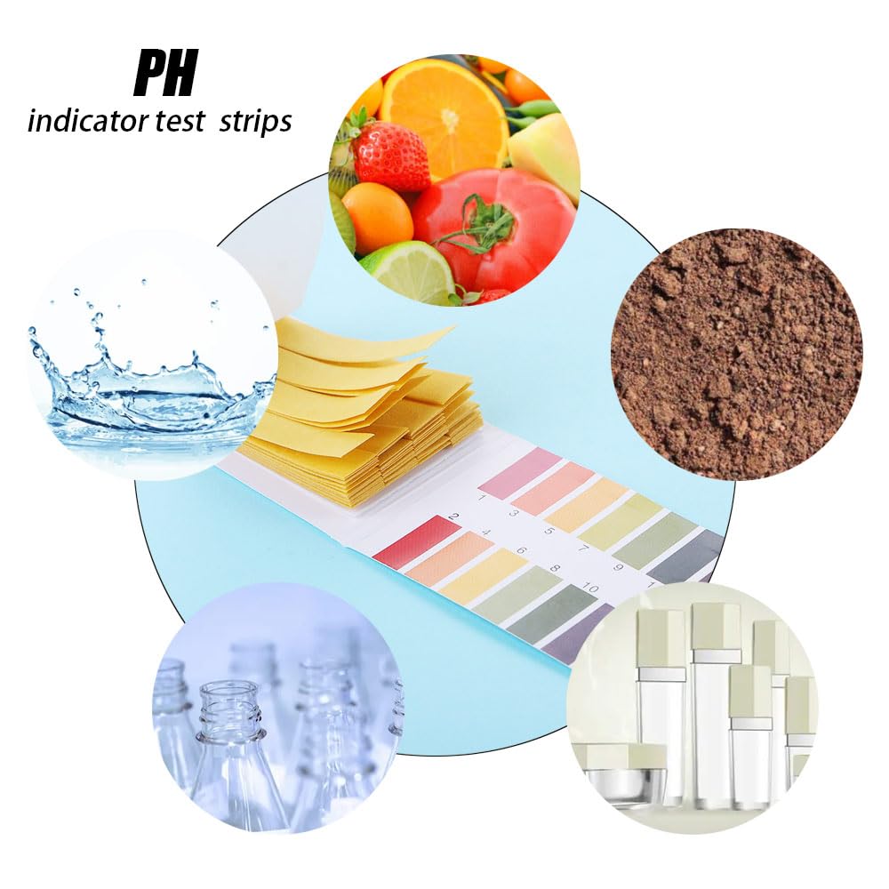 1 Pack/80 Strips pH Test Strips,Universal Litmus Indicator,pH 1-14 Indicator Paper,1-14 pH Testing Paper for Soap,Soil,Water,Fish Tank