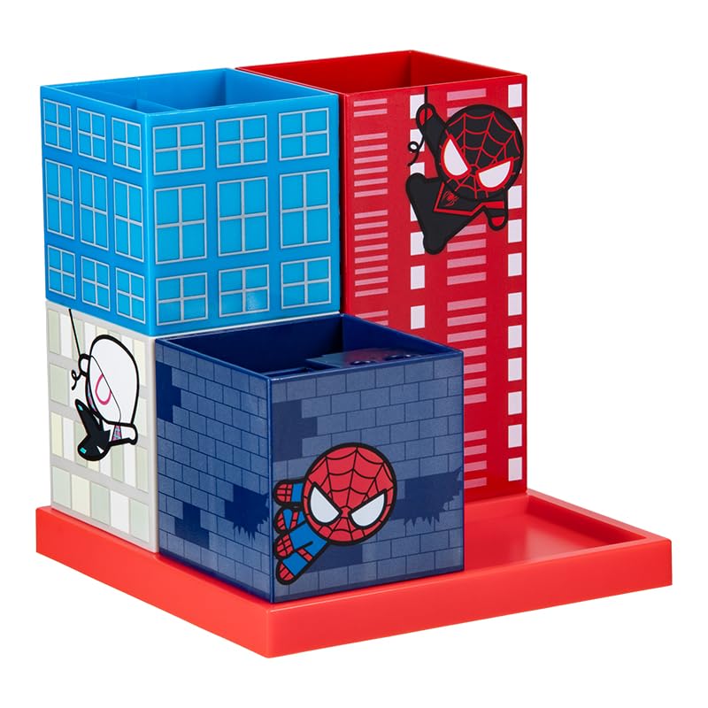 Paladone Spiderman Official Licensed Comic Book Desktop Organizer, Gamer and Comic Series Fan Decor and Gift, Nostalgic Marvel Superhero Desk and Table Accessory