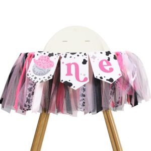 disco cowgirl high chair banner - cowgirl first birthday decoration,cowgirl first rodeo,man i feel like i'm one,disco cow girl decor