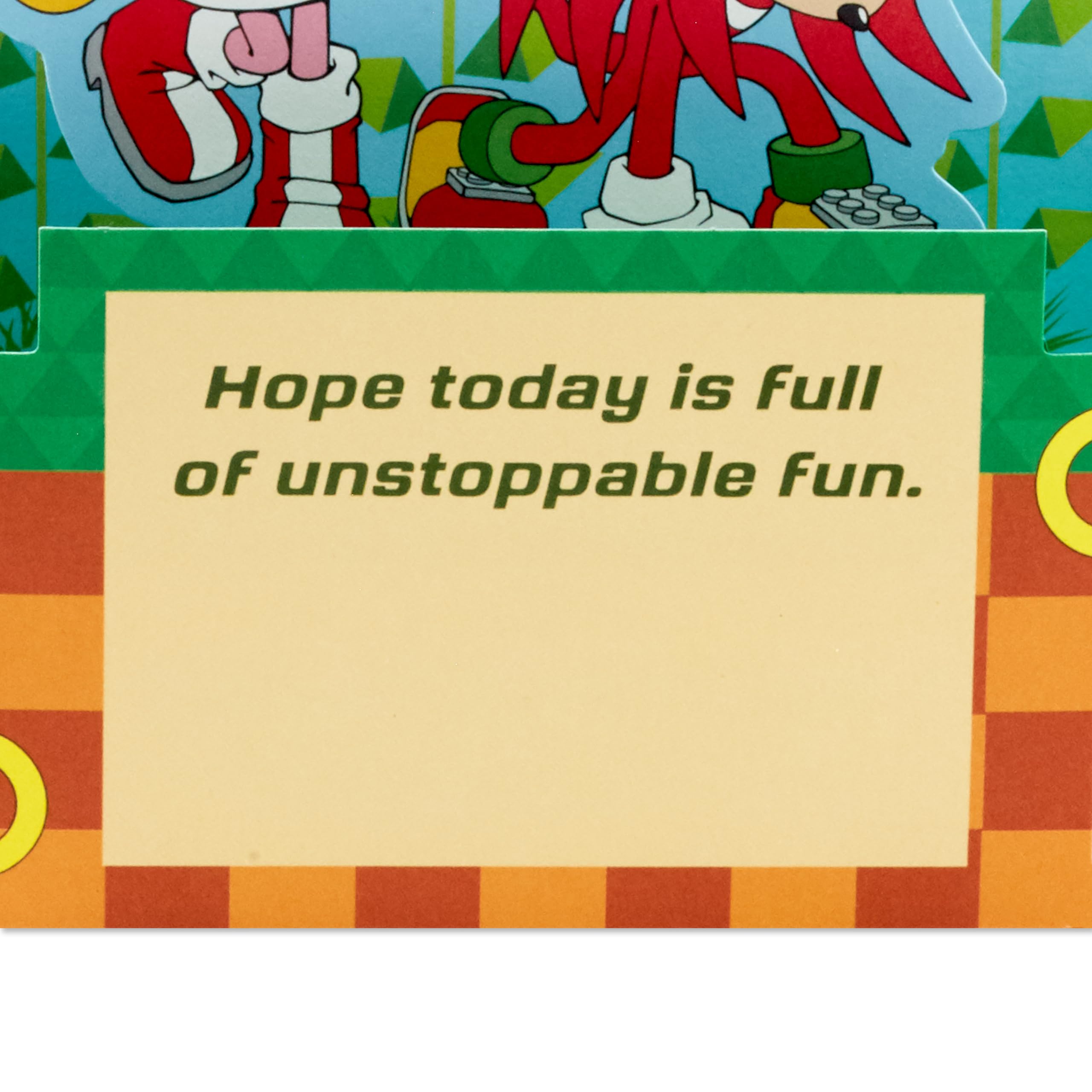 Hallmark Paper Wonder Sonic the Hedgehog Pop Up Card (Let the Good Times Roll) for Birthdays, Graduation, Congratulations