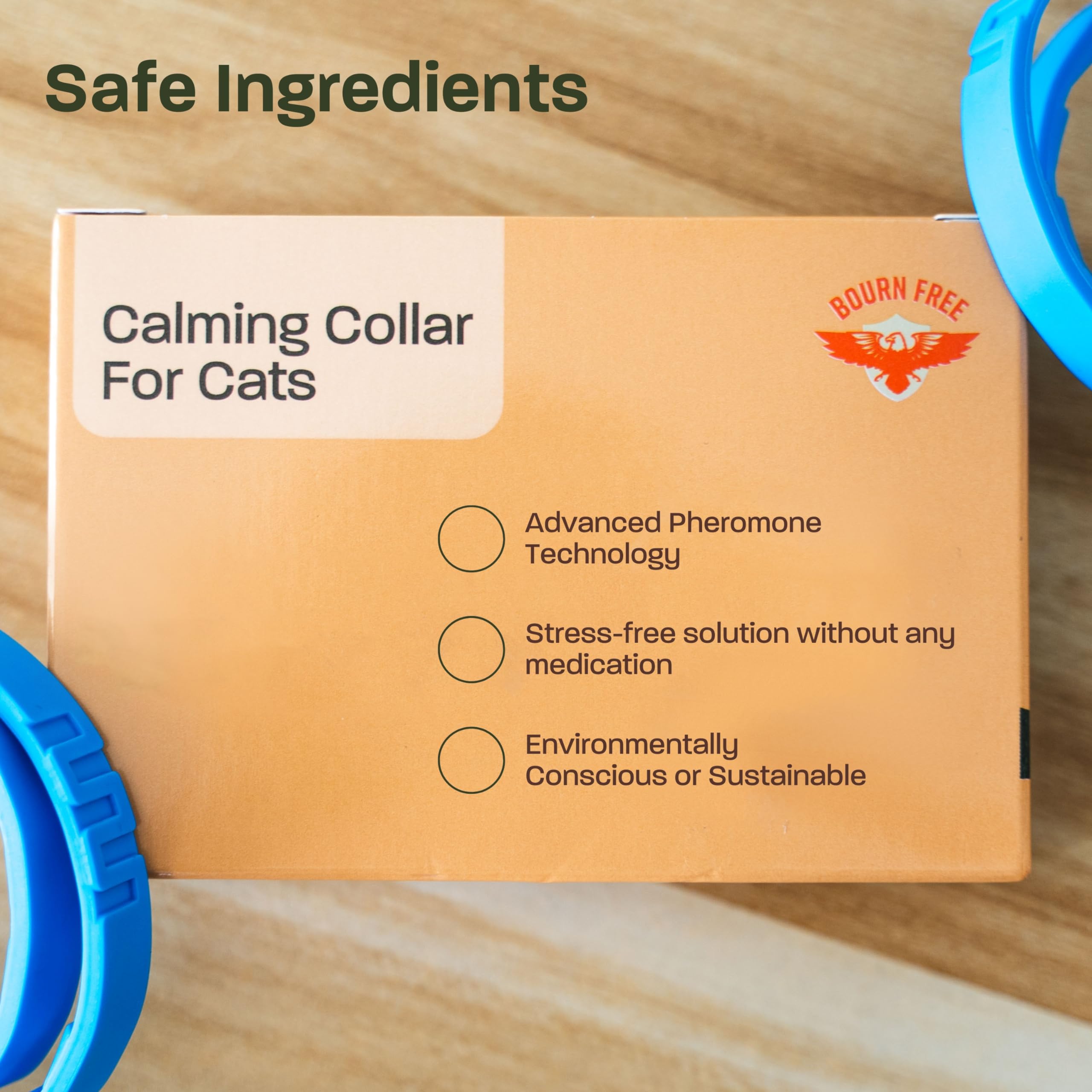 6 Pack Calming Collar for Cats - Calming Cat Collar, Cat Pheromone Collar, Cat Calming Collar for Anxiety - Efficient Relieve Reduce Stress Relief for Cats, Ideal for Meowing and Anxiety Reduction