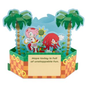 Hallmark Paper Wonder Sonic the Hedgehog Pop Up Card (Let the Good Times Roll) for Birthdays, Graduation, Congratulations